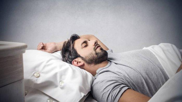 Ilustrasi pria tidur