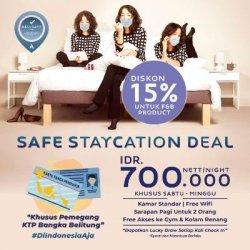 Pamflet promo menginap