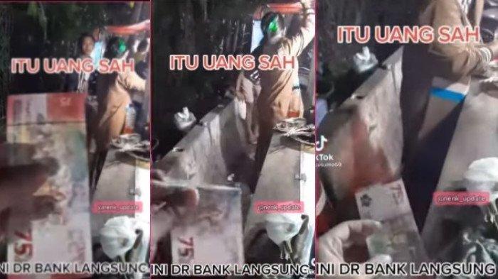 Seorang penjual sate tidak mau menerima uang pemberian senilai Rp 75.000 lantaran dinilai uang tersebut tidak bisa digunakan untuk transaksi yang sah.