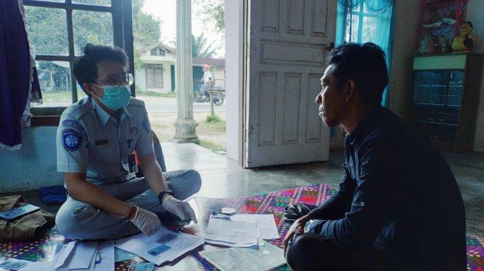 Jasa Raharja Babel Jemput Bola Serahkan Santunan Korban Kecelakaan Maut di Membalong Belitung (Minggu/28/02/2021).