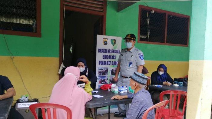 PT Jasa Raharja Cabang Kepulauan Bangka Belitung bersama Polda Kepulauan Bangka Belitung bersinergi memberikan pelayanan kesehatan gratis serta bakti sosial kepada masyarakat di Pulau Nangka, Kecamatan Sungaiselan, Kabupaten Bangka Tengah.