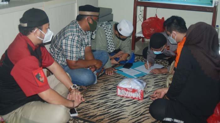 Novan alias Nobu (37) menggelar pernikahan di Ruang Tahanan Polres Pangkalpinang, Sabtu (13/2/2021).