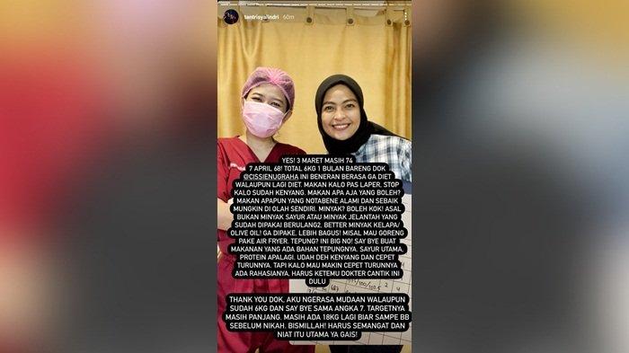 Tangkapan layar Instagram Story Tantri 'Kotak'.