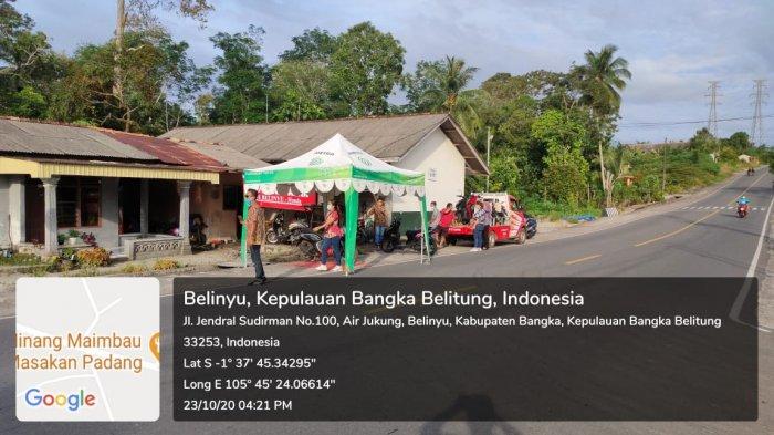 TDM BELINYU Bagi-bagi Sembako dan Masker untuk warga