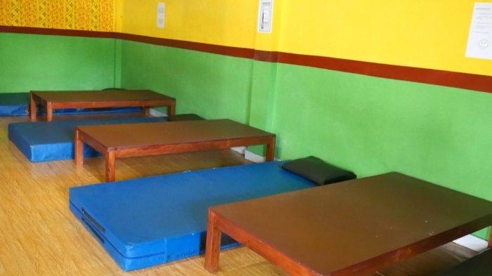 Salah satu ruangan di Rumah Karantina Covid-19 desa Mislak, Kecamatan Jebus, Kabupaten Bangka Barat