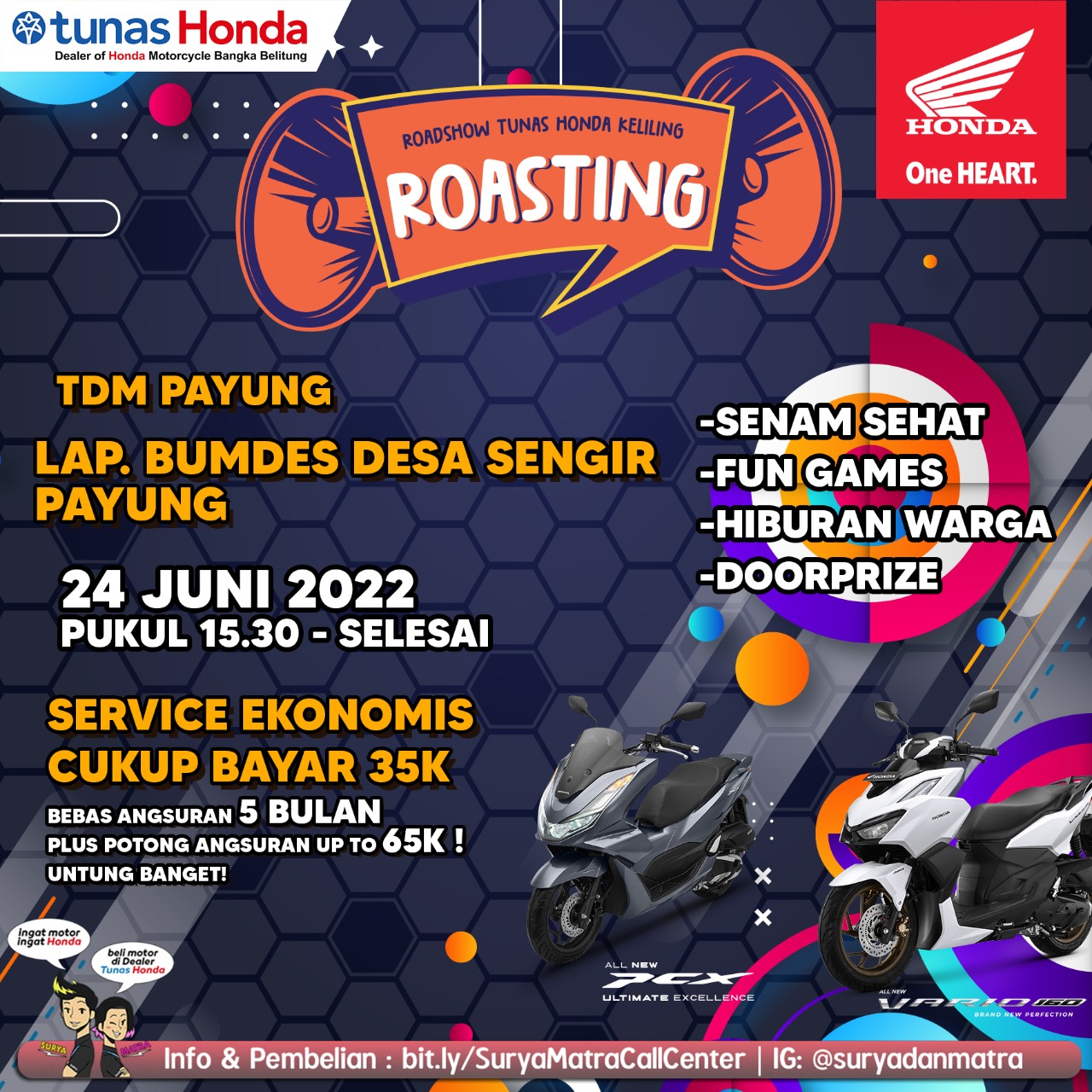 Service Ekonomis kepada warga Desa Sengir dengan hanya membayar Rp 35.000,.