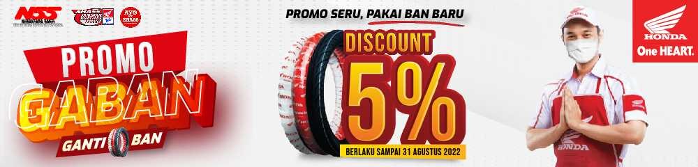 AHASS NSS Pangkalpinang memberikan promo khusus untuk para pelanggan sepeda motor honda yaitu, Promo GABAN (Ganti Ban) diskon 5 % , Diskon 50 % Jasa Servis, dan Diskon 5 % ganti sparepart.