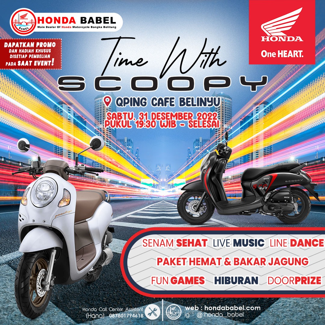 Honda TDM Belinyu bekerjasama dengan Qping Cafe mengadakan acara live music dan senam sehat