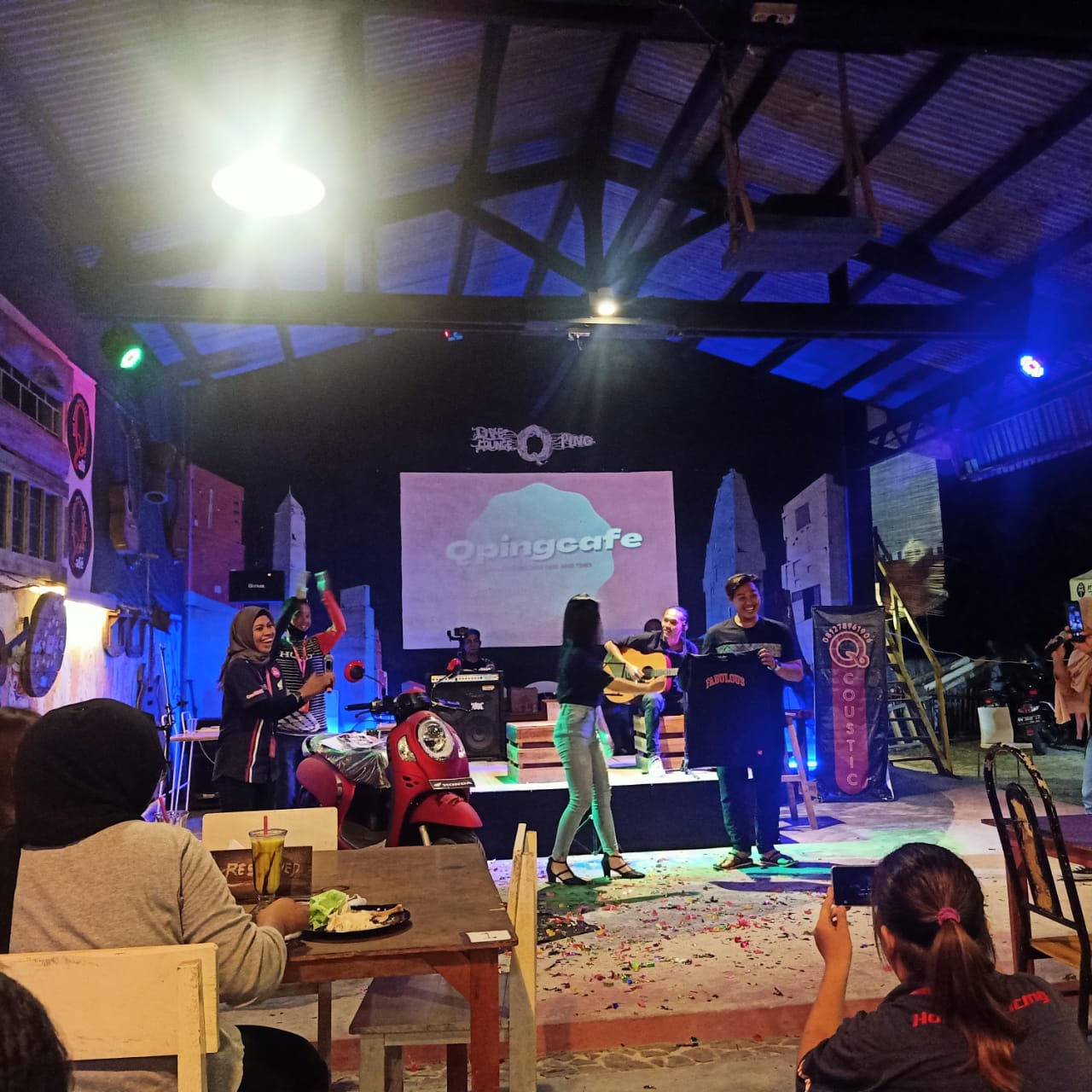 TDM Belinyu luncurkan All New Scoopy terbaru, kegiatan ini berlangsung di Cafe Qping Belinyu. (Sabtu, 5/12/20).