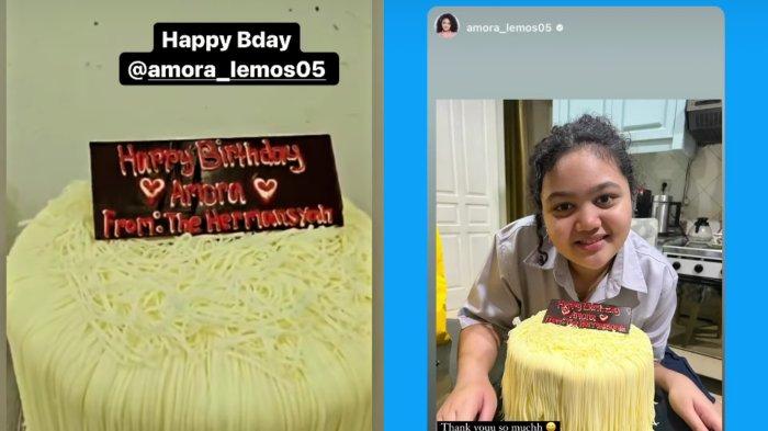 Ashanty dan Arsy Hermansyah kirimkan hadiah spesial di hari ulang tahun Amora Lemos.