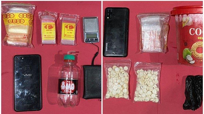 Barbuk pelaku narkotika dari Pasutri di Tabalong IW alias Idar (27) dan JM alias Ijum (24).
