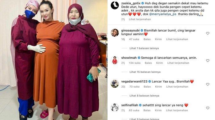 Zaskia Gotik cek kandungan ditemani Emak Menah. Banjir doa dan dukungan dari sahabat istri Sirajuddin Mahmud itu menuju hari kelahiran adik Arsila Bungalia Sirkiani.
