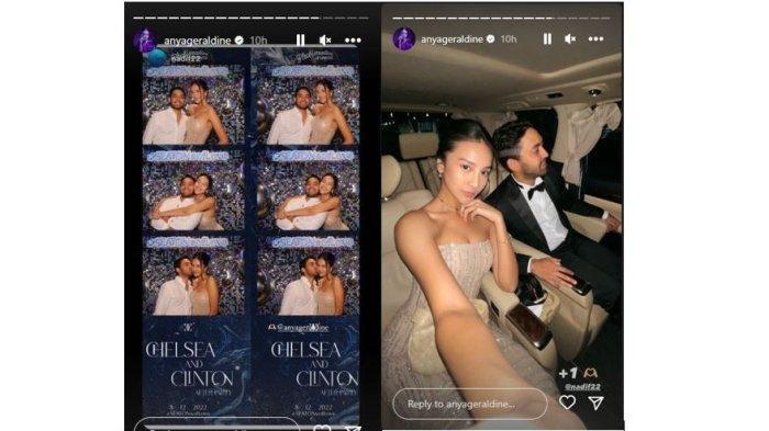 Anya Geraldine tampil mesra dengan pacar barunya Nadif Zahiruddin di pesta pernikahan Chelsea Islan.