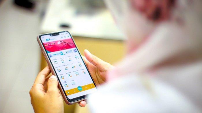 Aplikasi mobile banking Bank Syariah Indonesia, yaitu BSI Mobile. Transaksi antar bank termasuk peserta BI Fast dikenakan biaya hanya Rp 2.500.