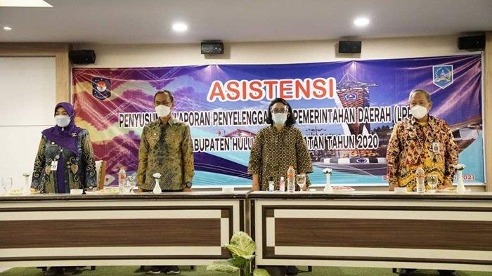 Asistensi Penyusunan Laporan Penyelenggaraan Pemerintahan Daerah (LPPD) Kabupaten tahun 2020 di Banjarbaru.