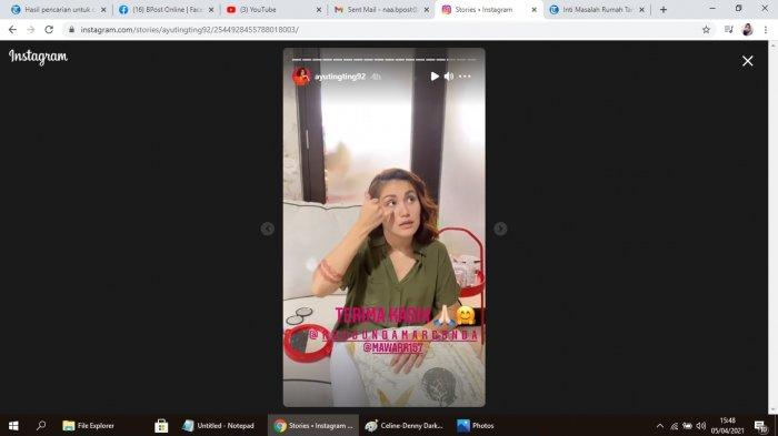 Ayu Ting Ting dan Ayah Rozak diinfus.