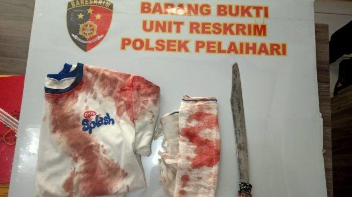 BARANG bukti yang diamankan petugas Polsek Pelaihari.