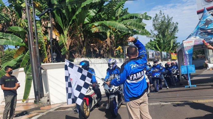 bLU cRU Fun Riding Road to Mandalika area Semarang mengajak para media dan konsumen Yamaha yang ada di wilayah Jawa Tengah untuk melakukan kegiatan touring