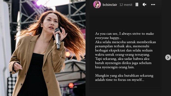 Bunga Citra Lestari atau BCl mengunggah kalimat seolah mengisyaratkan istirahat sejenak.