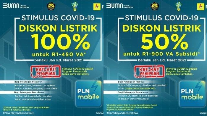 CEK via www.pln.co.id atau Aplikasi PLN Mobil, untuk Raih Token Listrik Gratis PLN Fabruari 2021.