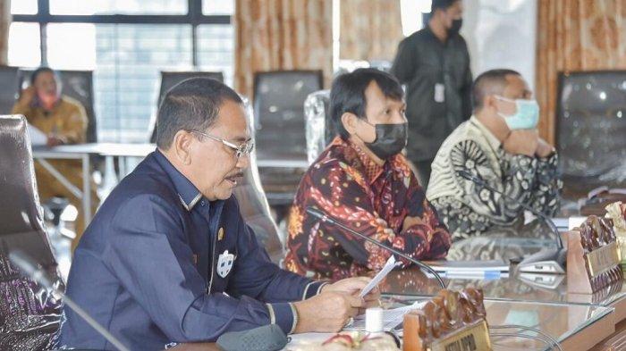 DPRD Kalsel menggelar Audensi dengan KPK RI, Senin (19/4/2021).