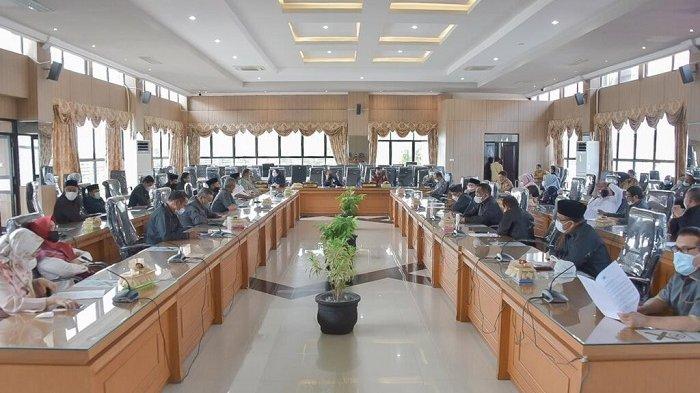 DPRD Kalsel menggelar Audensi dengan KPK RI, Senin (19/4/2021).