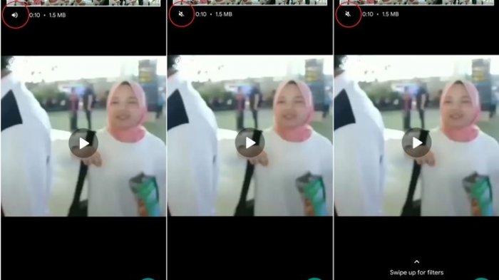 Fitur video yang bisa di-mute sebelum dikirim di WhatsApp.