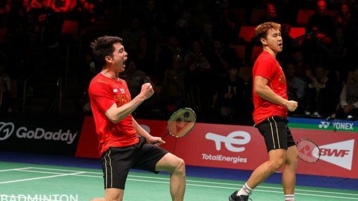 Ganda putra Indonesia Marcus Fernaldi Gideon/Kevin Sanjaya Sukamuljo