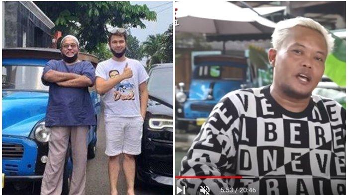 Kolase foto Raffi Ahmad, Rano Karno dan Sule rebutan Oplet Si Doel