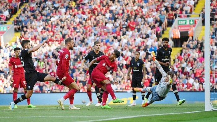 Liverpool mencatat kemenangan terbesar mereka di Liga Inggris dengan menempatkan sembilan gol dari Bournemouth. Luis Diaz dan Roberto Firmino, keduanya mencetak dua gol.