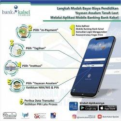 Bayar Biaya Pendidikan di Rumah Saja Via Mobile Banking Bank Kalsel, Begini Caranya