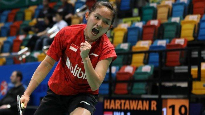 Pebulu tangkis tunggal putri Indonesia, Ruselli Hartawan.