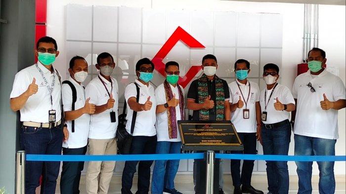 peresmian dan penandatanganan prasasti, Data Center neuCentrIX Ulin Banjarmasin oleh Direktur Wholesale & International Service Telkom Dian Rachmawan serta jajaran petinggi PT Telkom Indonesia.