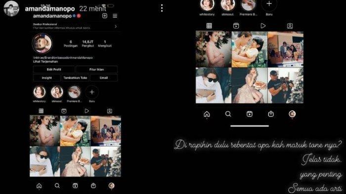 Postingan Amanda Manopo usai hapus semua foto di instagramnya (Instagram/amandamanopo)