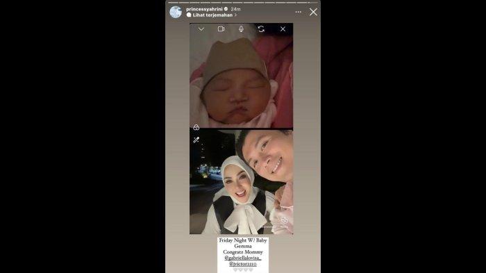 Postingan Syahrini unggah foto bayi. Raut wajah Reino Barack terekam.