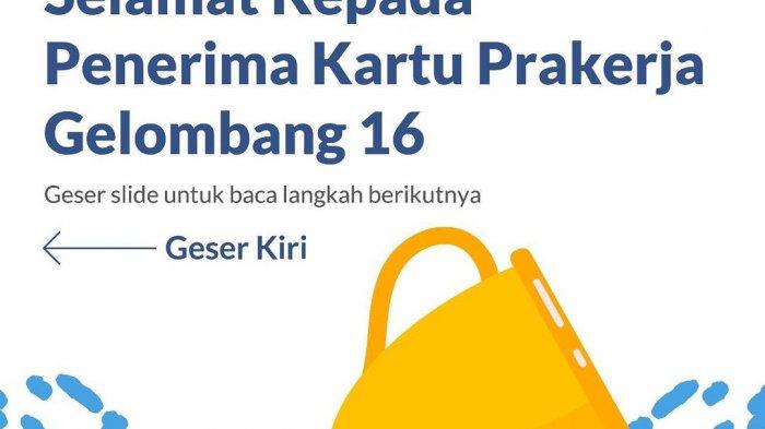 Pengumuman kartu Prakerja Gelombang 16.