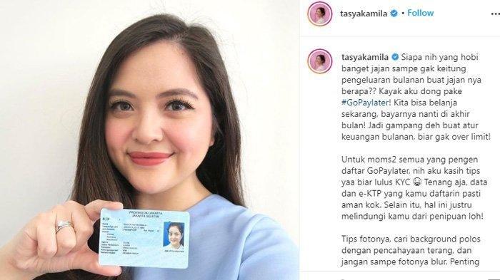 Tasya Kamila pamer foto KTP, banjir pujian dan disebut cantik.
