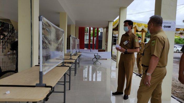 Tempat registrasi peserta tes SKD CPNS di BKPP Tabalong.