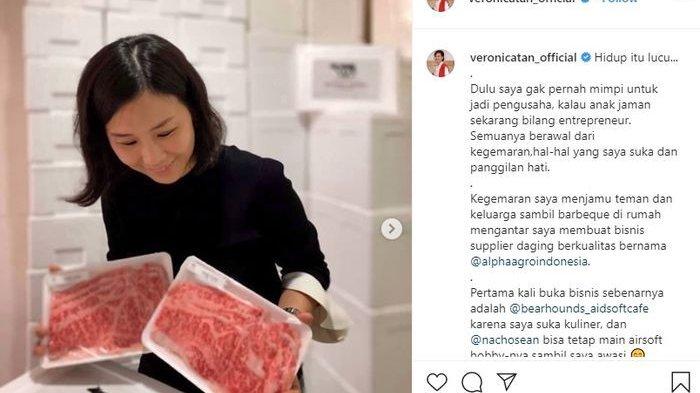 Veronica mulai usaha baru.