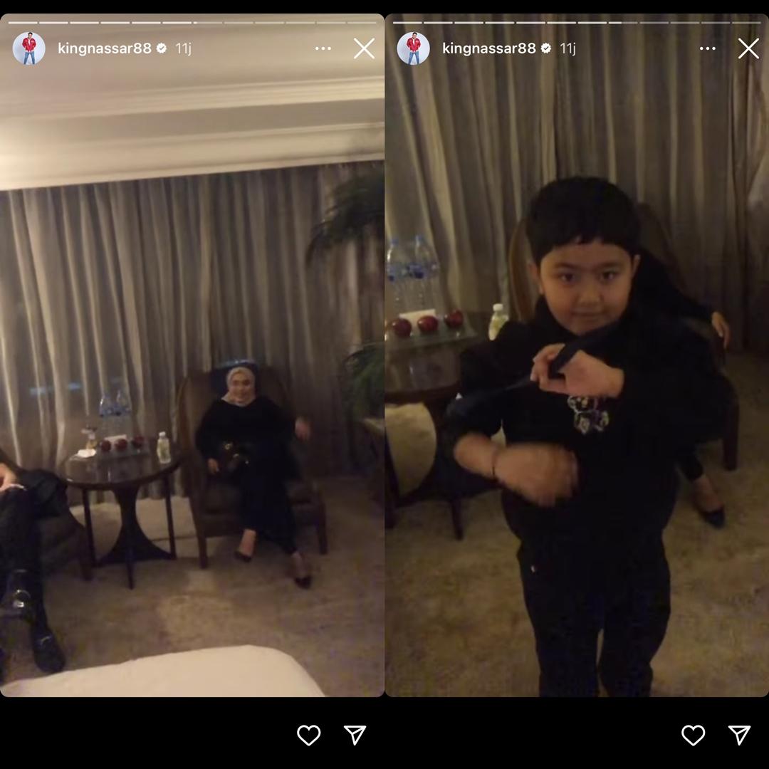 Pedangdut Nassar bertemu dengan Falhan Abssar didampingi Muzdalifah dan Fadel Islami.