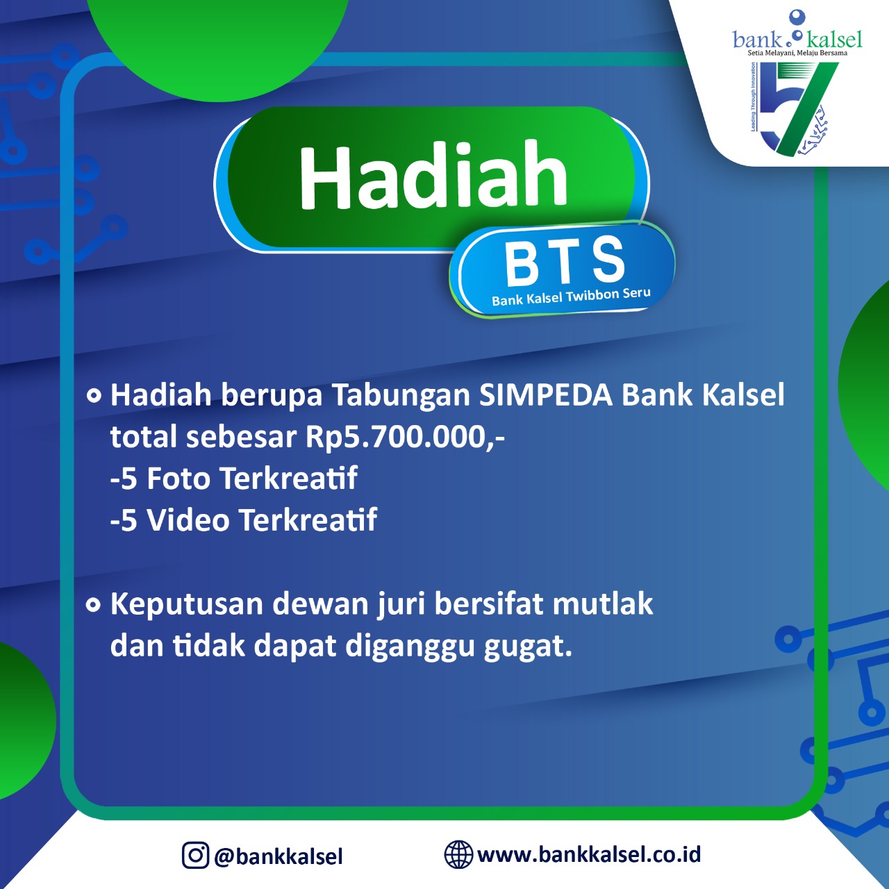 Bank Kalsel Twibbon Seru