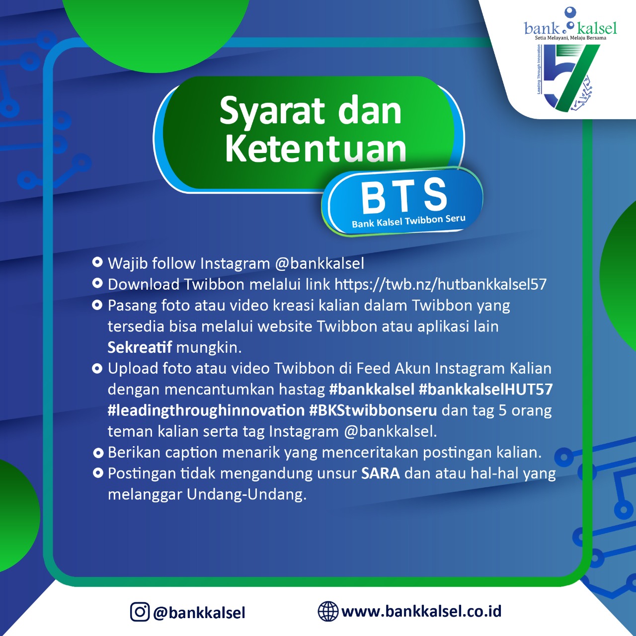 Bank Kalsel Twibbon Seru