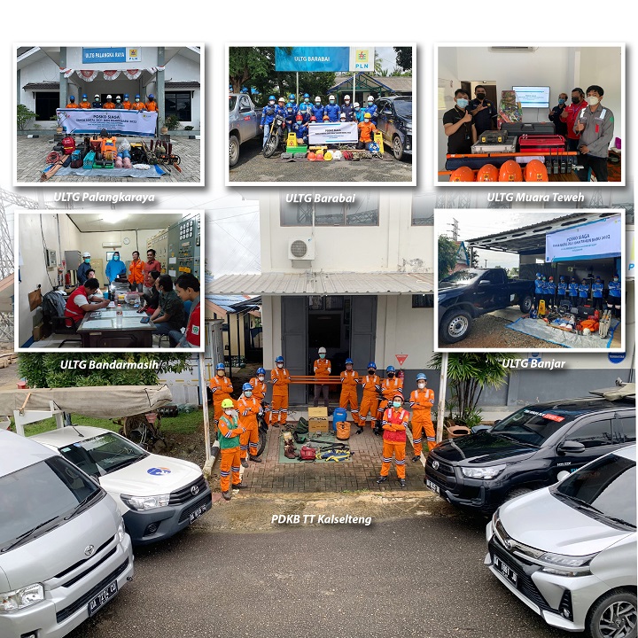 gelar pasukan dan kesiapan peralatan kerja personel TIM PDKB (Pekerjaan Dalam Keadaan Bertegangan) dan TIM Pemeliharaan