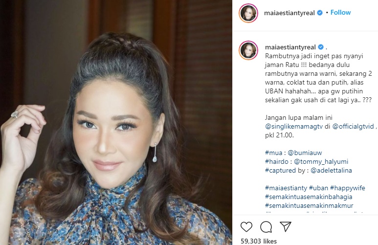 Penampilan Maia Estianty