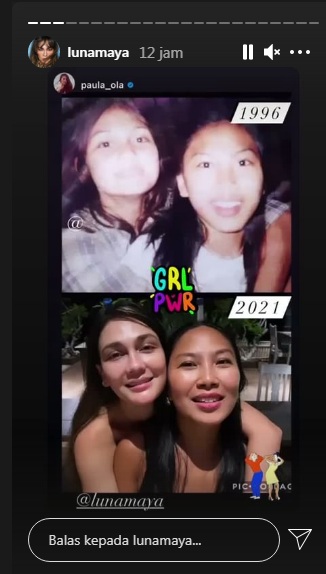 Potret Luna Maya dan Paula Ola