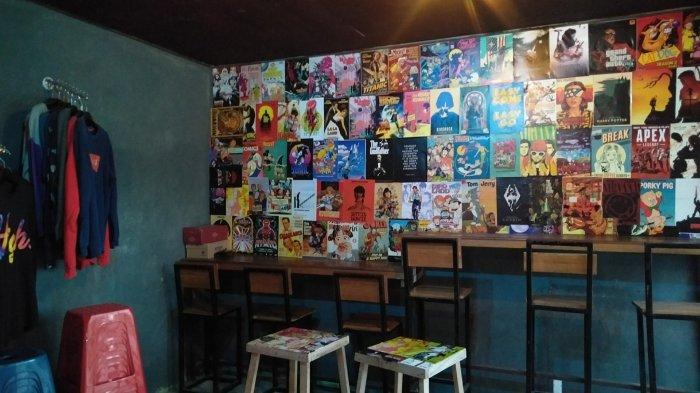 Interior Kinigara Coffee di Kota Sampit, Kalteng.