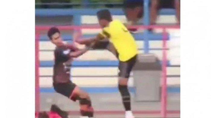 Aksi kericuhan terjadi di laga uji coba AHHA PS Pati FC melawan Persiraja Banda Aceh.