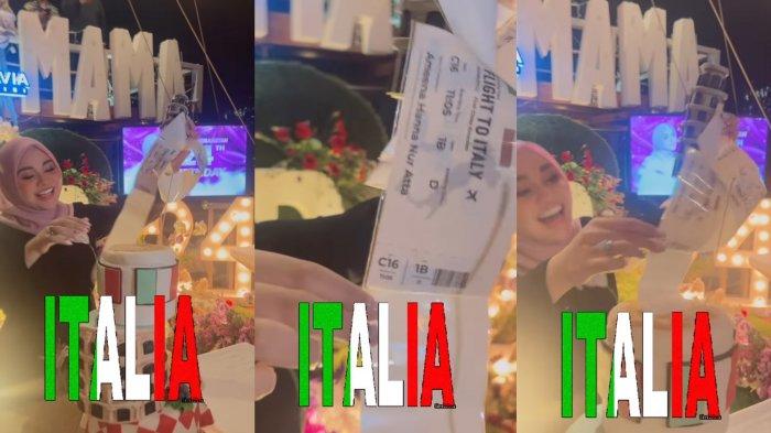 Aurel Hermansyah bahagia dapat hadiah ulang tahun jalan-jalan ke Italia dari Atta Halilintar