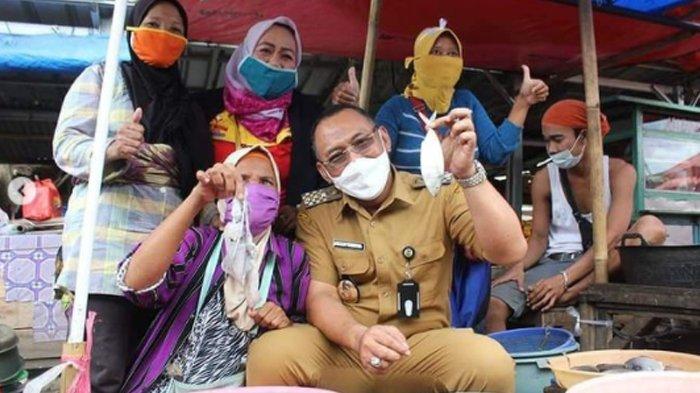 Wali Kota Cilegon, Helldy Agustian melakukan sidak ke Pasar Kranggot, Cilegon