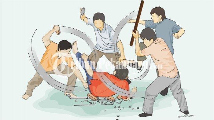 Ilustrasi pengeroyokan dan dihakimi massa